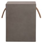 ΣΚΑΜΠΟ ΤΕΤΡΑΓΩΝΟ FIBER CEMENT ΜΕ ΧΕΡΟΥΛΙΑ ZAK HM6581.01 ΣΕ ΓΚΡΙ 36x36x45.5Υεκ - Image 3
