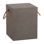 ΣΚΑΜΠΟ ΤΕΤΡΑΓΩΝΟ FIBER CEMENT ΜΕ ΧΕΡΟΥΛΙΑ ZAK HM6581.01 ΣΕ ΓΚΡΙ 36x36x45.5Υεκ - Image 4