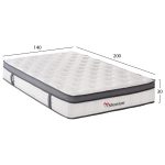 ΣΤΡΩΜΑ ΔΙΠΛΟ SILENTIUM HM749.04 POCKET SPRINGS--ΛΕΥΚΟ 140x200x30Υεκ. - Image 2