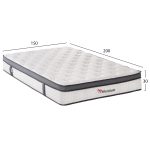 ΣΤΡΩΜΑ ΔΙΠΛΟ SILENTIUM HM749.05 POCKET SPRINGS--ΛΕΥΚΟ 150x200x30Υεκ. - Image 2