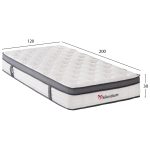 ΣΤΡΩΜΑ ΗΜΙΔΙΠΛΟ SILENTIUM HM749.02 POCKET SPRINGS--ΛΕΥΚΟ 120x200x30Υεκ. - Image 2