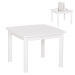 ΤΡΑΠΕΖΑΚΙ ΠΑΙΔΙΚΟ ΜΕ ΑΠΟΘ.ΧΩΡΟΥΣ RICKI HM18339.03 MDF & ΣΥΜΗΔΑ ΣΕ ΛΕΥΚΟ 65x65x47Υεκ