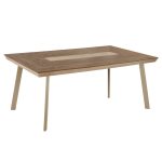 ΤΡΑΠΕΖΙ ΑΛΟΥΜΙΝΙΟΥ TABER HM5131.04 ΚΑΠΟΥΤΣΙΝΟ ΜΕ POLYWOOD TOP 200x100x75Υεκ