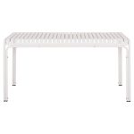 ΤΡΑΠΕΖΙ ΑΛΟΥΜΙΝΙΟΥ RACHEL HM6339.02 ΛΕΥΚΟ 150x80x75Υεκ. - Image 3