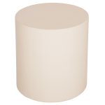 ΤΡΑΠΕΖΙ ΒΟΗΘΗΤΙΚΟ FIBER CEMENT ΣΤΡΟΓΓΥΛΟ KYOKO HM6592.02 ΜΠΕΖ Φ40x43Υεκ. - Image 3