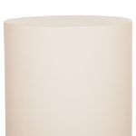 ΤΡΑΠΕΖΙ ΒΟΗΘΗΤΙΚΟ FIBER CEMENT ΣΤΡΟΓΓΥΛΟ KYOKO HM6592.02 ΜΠΕΖ Φ40x43Υεκ. - Image 4