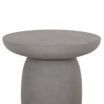 ΤΡΑΠΕΖΙ ΒΟΗΘΗΤΙΚΟ FIBER CEMENT ΣΤΡΟΓΓΥΛΟ HIKARI HM6593.01 ΓΚΡΙ Φ46x48Υεκ. - Image 4