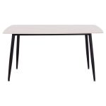 ΤΡΑΠΕΖΙ RAVEN HM18149.01 ΚΕΡΑΜΙΚΟ TOP ΜΕ ΟΨΗ ΛΕΥΚΟ ΜΑΡΜΑΡΟ 140x80x74Υεκ. - Image 3