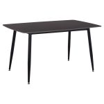 ΤΡΑΠΕΖΙ RAVEN HM18149.02 ΚΕΡΑΜΙΚΟ TOP ΜΕ ΟΨΗ ΜΑΥΡΟ ΜΑΡΜΑΡΟ 140x80x74Υεκ.