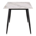 ΤΡΑΠΕΖΙ RAVEN HM18150.04 ΚΕΡΑΜΙΚΟ TOP ΜΕ ΟΨΗ ΛΕΥΚΟ/ΚΑΦΕ ΜΑΡΜΑΡΟ 160x80x74Υεκ. - Image 5