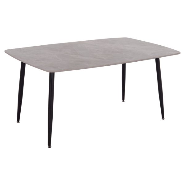 ΤΡΑΠΕΖΙ RAVEN HM18150.13 ΚΕΡΑΜΙΚΟ TOP ΜΕ ΟΨΗ ΓΚΡΙ ΜΑΡΜΑΡΟ 160x80x74Υεκ.