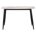ΤΡΑΠΕΖΙ RAVEN HM9854.04 ΚΕΡΑΜΙΚΟ TOP ΜΕ ΟΨΗ ΜΑΡΜΑΡΟΥ τ.CALACATTA 120x70x73Υεκ. - Image 3
