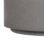 ΤΡΑΠΕΖΙ ΜΕΣΗΣ FIBER CEMENT ΣΤΡΟΓΓΥΛΟ KYOKO HM6579.01 ΓΚΡΙ Φ90x30Υεκ. - Image 6