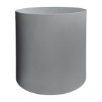 ΤΡΑΠΕΖΙ ΒΟΗΘΗΤΙΚΟ FIBER CEMENT ΣΤΡΟΓΓΥΛΟ KYOKO HM6592.01 ΓΚΡΙ Φ40x43Υεκ.