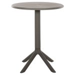 ΤΡΑΠΕΖΙ ΠΟΛΥΠΡΟΠΥΛΕΝΙΟΥ ΣΤΡΟΓΓΥΛΟ TERRIN HM6124.15 OLIVE GREEN Φ60x75Υεκ. - Image 3