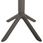 ΤΡΑΠΕΖΙ ΠΟΛΥΠΡΟΠΥΛΕΝΙΟΥ ΣΤΡΟΓΓΥΛΟ TERRIN HM6124.15 OLIVE GREEN Φ60x75Υεκ. - Image 5