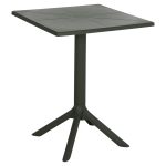 ΤΡΑΠΕΖΙ ΠΟΛΥΠΡΟΠΥΛΕΝΙΟΥ ΤΕΤΡΑΓΩΝΟ TERRIN HM6125.15 DARK OLIVE 60x60x75Υεκ.