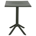 ΤΡΑΠΕΖΙ ΠΟΛΥΠΡΟΠΥΛΕΝΙΟΥ ΤΕΤΡΑΓΩΝΟ TERRIN HM6125.15 DARK OLIVE 60x60x75Υεκ. - Image 3