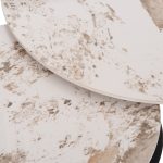 ΤΡΑΠΕΖΙ ΣΑΛΟΝΙΟΥ ΔΙΠΛΟ NUBISA HM18364.01 ΜΕΤΑΛΛΟ--SINTERED STONE PANDORA Φ80Χ43.5Υεκ - Image 4