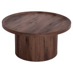 ΤΡΑΠΕΖΙ ΣΑΛΟΝΙΟΥ MARGON HM18026 MDF ΣΕ ΣΚΟΥΡΟ ΚΑΦΕ ΞΥΛΟΥ Φ80x40,5Υεκ. - Image 4