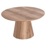 ΤΡΑΠΕΖΙ ΣΑΛΟΝΙΟΥ KARAN HM18028 MDF ΣΕ ΦΥΣΙΚΟ ΧΡΩΜΑ ΞΥΛΟΥ Φ80x45,5Υεκ. - Image 3