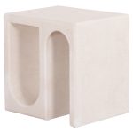 ΤΡΑΠΕΖΙ ΣΑΛΟΝΙΟΥ ΣΕΙΡΑ SANTORINI HM18070 MDF ΣΕ ΥΠΟΛΕΥΚΟ ΧΡΩΜΑ 48x38x48,5Υεκ. - Image 5