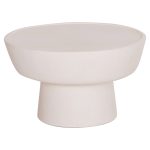 ΤΡΑΠΕΖΙ ΣΑΛΟΝΙΟΥ PIRSON HM18155.02 FIBER CEMENT ΣΕ ΛΕΥΚΟ--Φ60x36Υεκ.