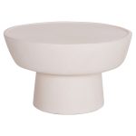 ΤΡΑΠΕΖΙ ΣΑΛΟΝΙΟΥ PIRSON HM18155.02 FIBER CEMENT ΣΕ ΛΕΥΚΟ--Φ60x36Υεκ. - Image 4