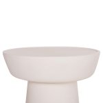ΤΡΑΠΕΖΙ ΣΑΛΟΝΙΟΥ PIRSON HM18155.02 FIBER CEMENT ΣΕ ΛΕΥΚΟ--Φ60x36Υεκ. - Image 5