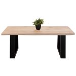 ΤΡΑΠΕΖΙ ΣΑΛΟΝΙΟΥ SOFIA SLIM HM8502.21 ΞΥΛΟ ΑΚΑΚΙΑΣ ΣΕ ΑΝΟΙΧΤΟ ΦΥΣΙΚΟ 115x65x45Υεκ. - Image 3