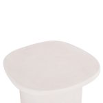 ΤΡΑΠΕΖΙ ΣΑΛΟΝΙΟΥ ΟΒΑΛ ΣΕΙΡΑ SANTORINI HM18054 MDF ΣΕ ΥΠΟΛΕΥΚΟ ΧΡΩΜΑ 54x54,5x40Υεκ - Image 5