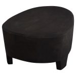 ΤΡΑΠΕΖΙ ΣΑΛΟΝΙΟΥ ΟΒΑΛ ΣΕΙΡΑ SANTORINI HM18066 MDF ΣΕ ΜΑΥΡΟ ΧΡΩΜΑ 100x60x33Υεκ. - Image 5