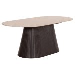 ΤΡΑΠΕΖΙ ΣΑΛΟΝΙΟΥ ΟΒΑΛ CATER HM18321 ΚΕΡΑΜΙΚΟ TOP ΟΨΗ ΤΡΑΒΕΡΤΙΝΑΣ-MDF ΒΑΣΗ 120x60x46Υεκ - Image 4