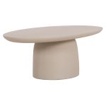 ΤΡΑΠΕΖΙ ΣΑΛΟΝΙΟΥ FIBER CEMENT ΟΒΑΛ BRECCAN HM6594.02 ΜΠΕΖ 130x70x42Υεκ - Image 4