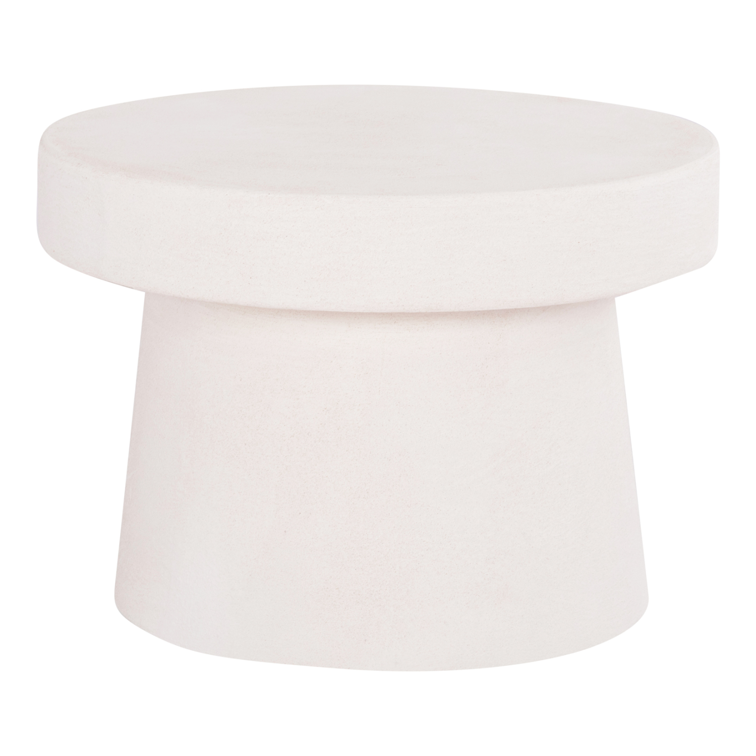 trapezi-salonioy-stroggylo-fb918051-mdf- ΤΡΑΠΕΖΙ ΣΑΛΟΝΙΟΥ ΣΤΡΟΓΓΥΛΟ ΣΕΙΡΑ SANTORINI HM18051 MDF ΣΕ ΥΠΟΛΕΥΚΟ ΧΡΩΜΑ Φ60x42,5Υεκ. - Image 1
