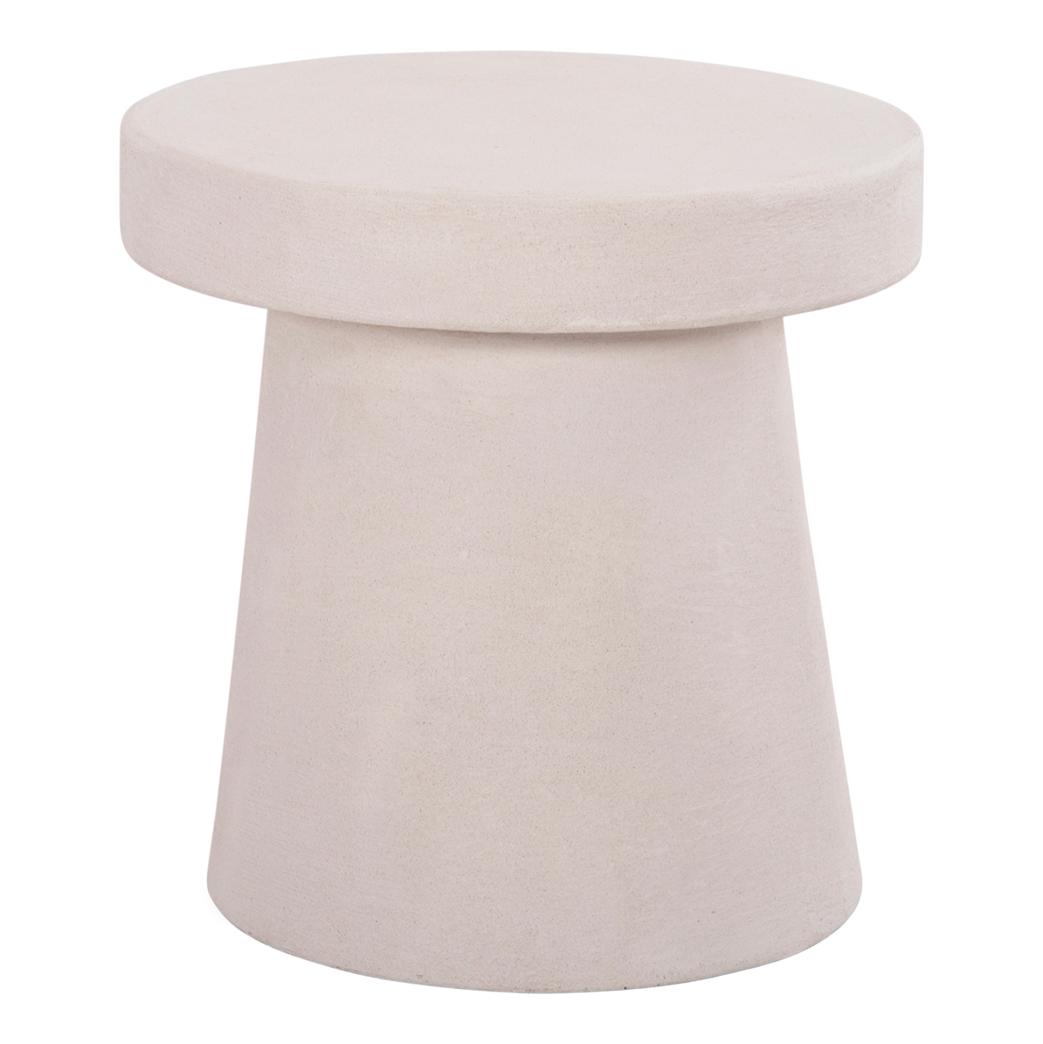 trapezi-salonioy-stroggylo-fb918052-mdf- ΤΡΑΠΕΖΙ ΣΑΛΟΝΙΟΥ ΣΤΡΟΓΓΥΛΟ ΣΕΙΡΑ SANTORINI HM18052 MDF ΣΕ ΥΠΟΛΕΥΚΟ ΧΡΩΜΑ Φ48x49Υεκ. - Image 1