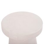 ΤΡΑΠΕΖΙ ΣΑΛΟΝΙΟΥ ΣΤΡΟΓΓΥΛΟ ΣΕΙΡΑ SANTORINI HM18052 MDF ΣΕ ΥΠΟΛΕΥΚΟ ΧΡΩΜΑ Φ48x49Υεκ. - Image 4