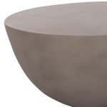 ΤΡΑΠΕΖΙ ΣΑΛΟΝΙΟΥ ΣΤΡΟΓΓΥΛΟ ALLAN HM18162.03 FIBER CEMENT ΣΕ ΓΚΡΙ--Φ92x49Υεκ. - Image 4