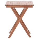 ΤΡΑΠΕΖΙ ΣΚΗΝΟΘΕΤΗ ΤΕΤΡΑΓΩΝΟ HEIDEL HM18121 ΞΥΛΟ TEAK--ΦΥΣΙΚΟ 60x60x75Υεκ. - Image 3