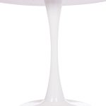 ΤΡΑΠΕΖΙ ΣΤΡΟΓΓΥΛΟ BROLIN HM18141.01 MDF TOP-ΒΑΣΗ ΜΕΤΑΛΛΙΚΗ--ΛΕΥΚΟ Φ90x73Υεκ - Image 4