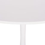 ΤΡΑΠΕΖΙ ΣΤΡΟΓΓΥΛΟ BROLIN HM18141.01 MDF TOP-ΒΑΣΗ ΜΕΤΑΛΛΙΚΗ--ΛΕΥΚΟ Φ90x73Υεκ - Image 6