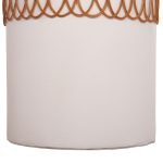 ΒΟΗΘΗΤΙΚΟ ΤΡΑΠΕΖΙ PRILEP HM18159.02 FIBER CEMENT ΛΕΥΚΟ & RATTAN--Φ60x76,5Υεκ - Image 6