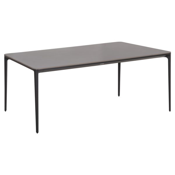 ΤΡΑΠΕΖΙ ΤΡΑΠΕΖΑΡΙΑΣ STAD HM6557.01 ΓΚΡΙ ΑΛΟΥΜΙΝΙΟ & SINTERED STONE TOP 180x90x74Υεκ