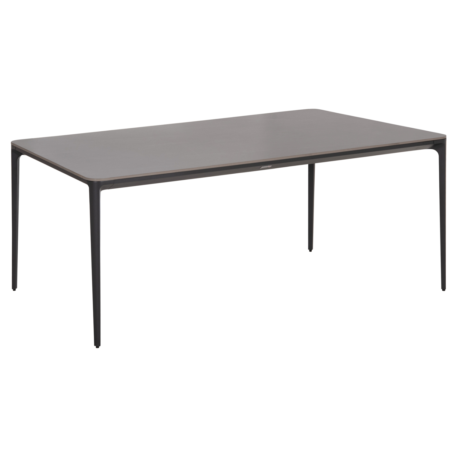 trapezi-trapezarias-fb9655701-gkri-aloym ΤΡΑΠΕΖΙ ΤΡΑΠΕΖΑΡΙΑΣ STAD HM6557.01 ΓΚΡΙ ΑΛΟΥΜΙΝΙΟ & SINTERED STONE TOP 180x90x74Υεκ - Image 1