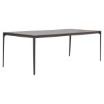 ΤΡΑΠΕΖΙ ΤΡΑΠΕΖΑΡΙΑΣ STAD HM6558.01 ΓΚΡΙ ΑΛΟΥΜΙΝΙΟ & SINTERED STONE TOP 220x100x74Υεκ - Image 4