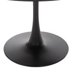 ΤΡΑΠΕΖΙ ΤΡΑΠΕΖΑΡΙΑΣ ROLLO HM9421.12 ΣΤΡΟΓΓΥΛΟ BLACK MARBLE Φ90x74Υεκ. - Image 3