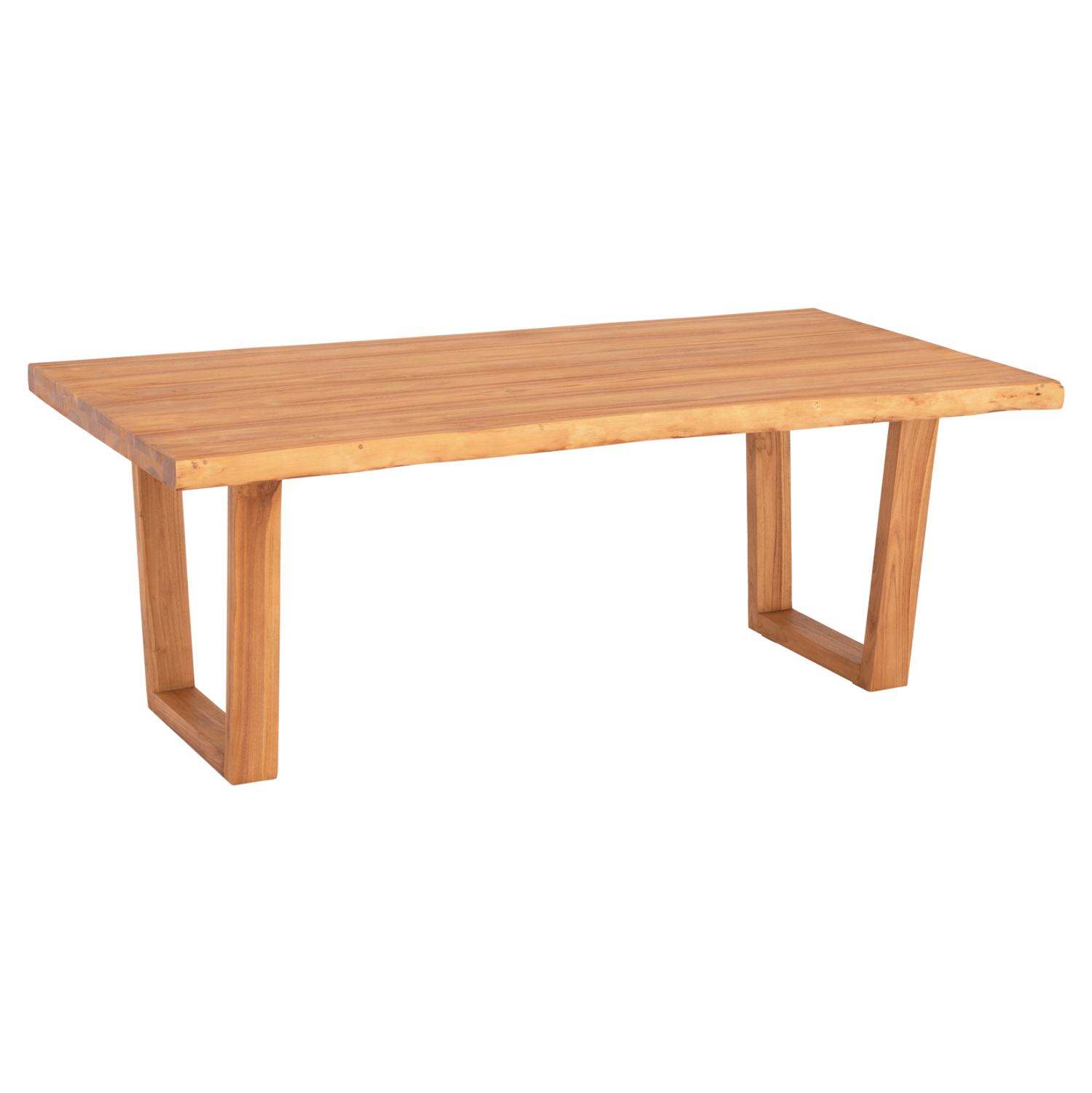 trapezi-trapezarias-fb9993301-masif-xylo ΤΡΑΠΕΖΙ ΤΡΑΠΕΖΑΡΙΑΣ LEOPOLD HM9933.01 ΜΑΣΙΦ ΞΥΛΟ ΤΕΑΚ-ΧΡΩΜΑ ΦΥΣΙΚΟ 200.5x107x76Yεκ - Image 1