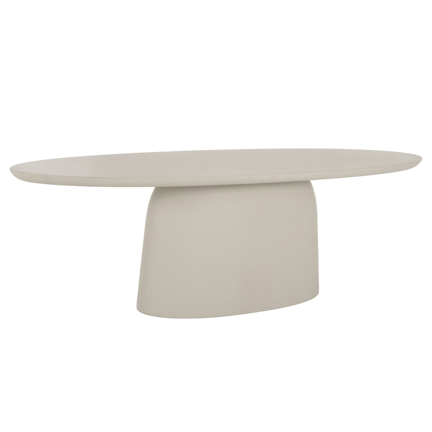 trapezi-trapezarias-obal-fb9657702-mpez- ΤΡΑΠΕΖΙ ΤΡΑΠΕΖΑΡΙΑΣ FIBER CEMENT ΟΒΑΛ BRECCAN HM6577.02 ΜΠΕΖ 240x100x75Υεκ. - Image 1