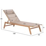 ΞΑΠΛΩΣΤΡΑ ΑΛΟΥΜΙΝΙΟΥ ΜΕ ΜΑΞΙΛΑΡΙ RABIA HM5982.05 HEAT TRANSFER & ΜΠΕΖ 188x60x30Υ - Image 2