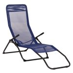 ΞΑΠΛΩΣΤΡΑ ΚΟΥΝΙΣΤΗ SWINGSAND HM6553.05 ΜΠΛΕ TEXTILENE--ΜΑΥΡΟ ΜΕΤΑΛΛΟ 143x60x94Υεκ